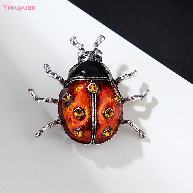 Trâm Cài Áo Hình Bọ Cánh Cứng Tráng Men Phong Cách Vintage Mới