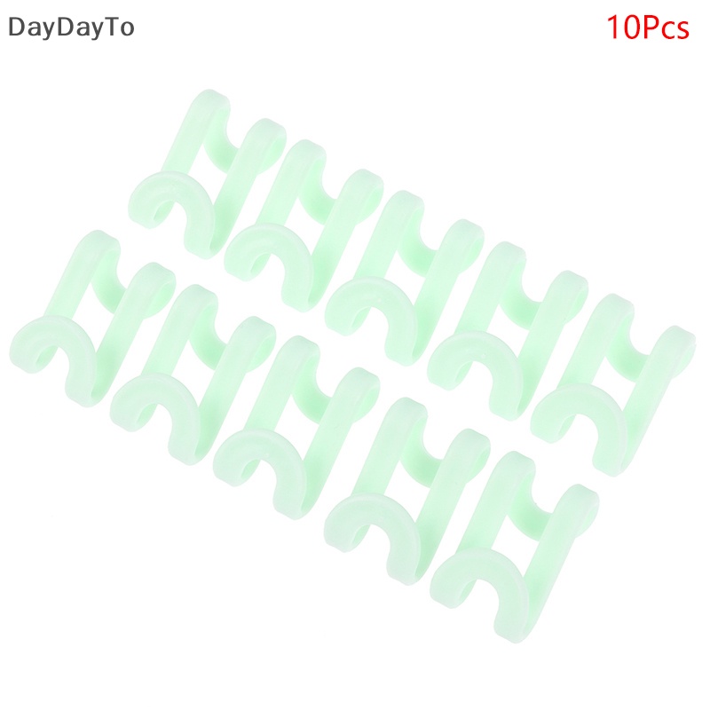 Set 10 Móc Nối Treo Quần Áo Tiết Kiệm Không Gian Tiện Dụng