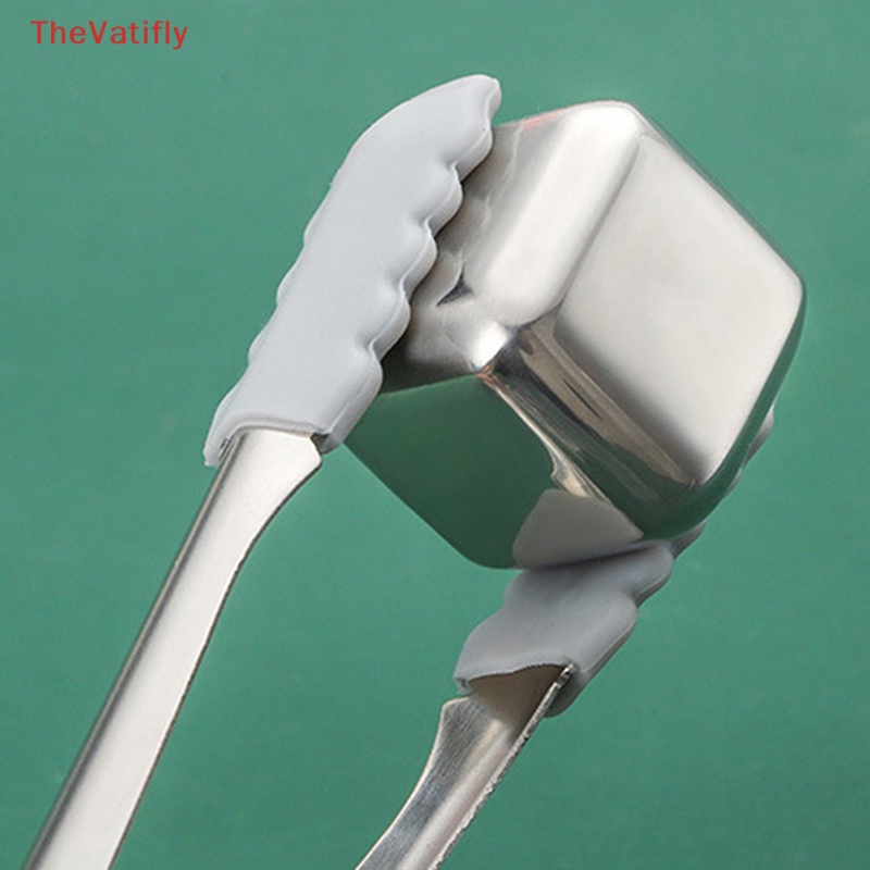 Đá Viên Bằng Thép Không Gỉ Có Thể Tái Sử Dụng Kèm Kẹp Silicone