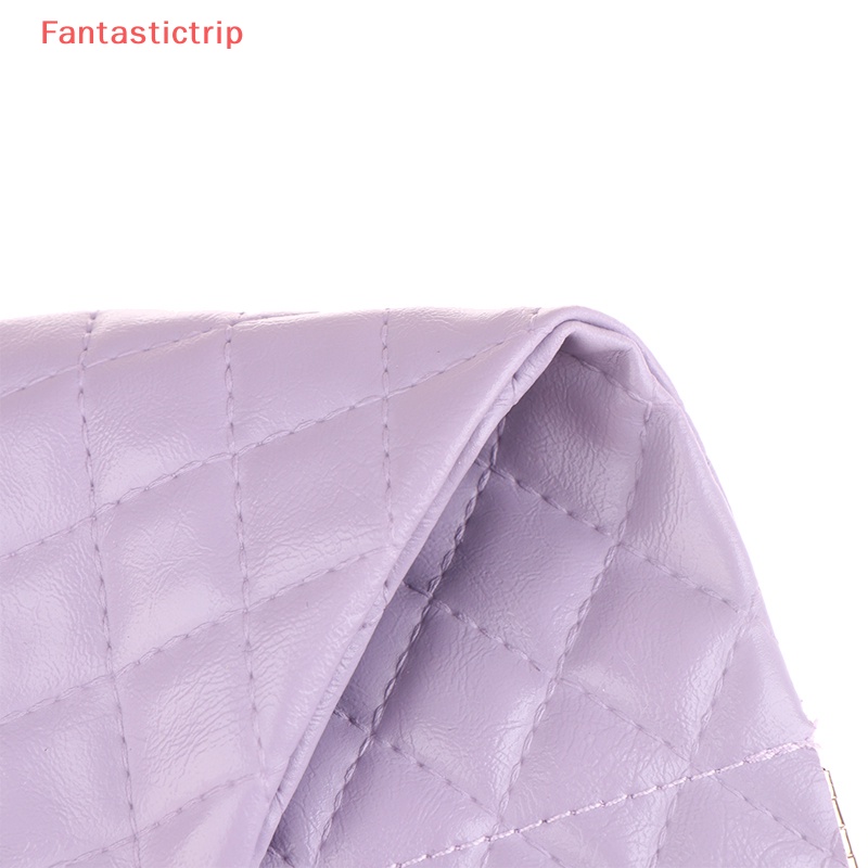 [Fantastictrip] Túi Đựng Mắt Kính Bằng Da PVC Mềm Chống Thấm Nước Có Kẹp Lò Xo Đựng Tiền Xu al Mới