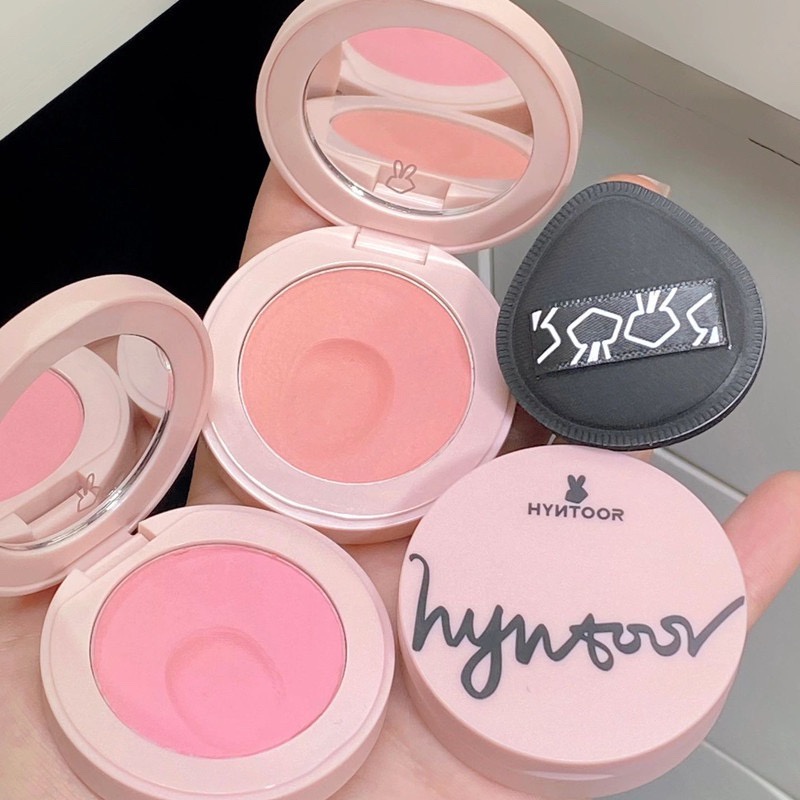 Phấn má kem Hyntoor thỏ hồng kèm mút