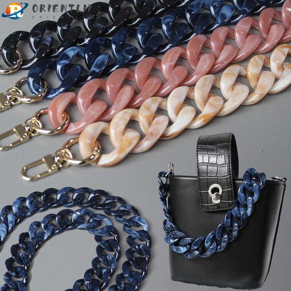 Túi Xách Nhựa Acrylic Phối Dây Xích Đeo Vai Tháo Rời Được Sang Trọng Cho Nữ