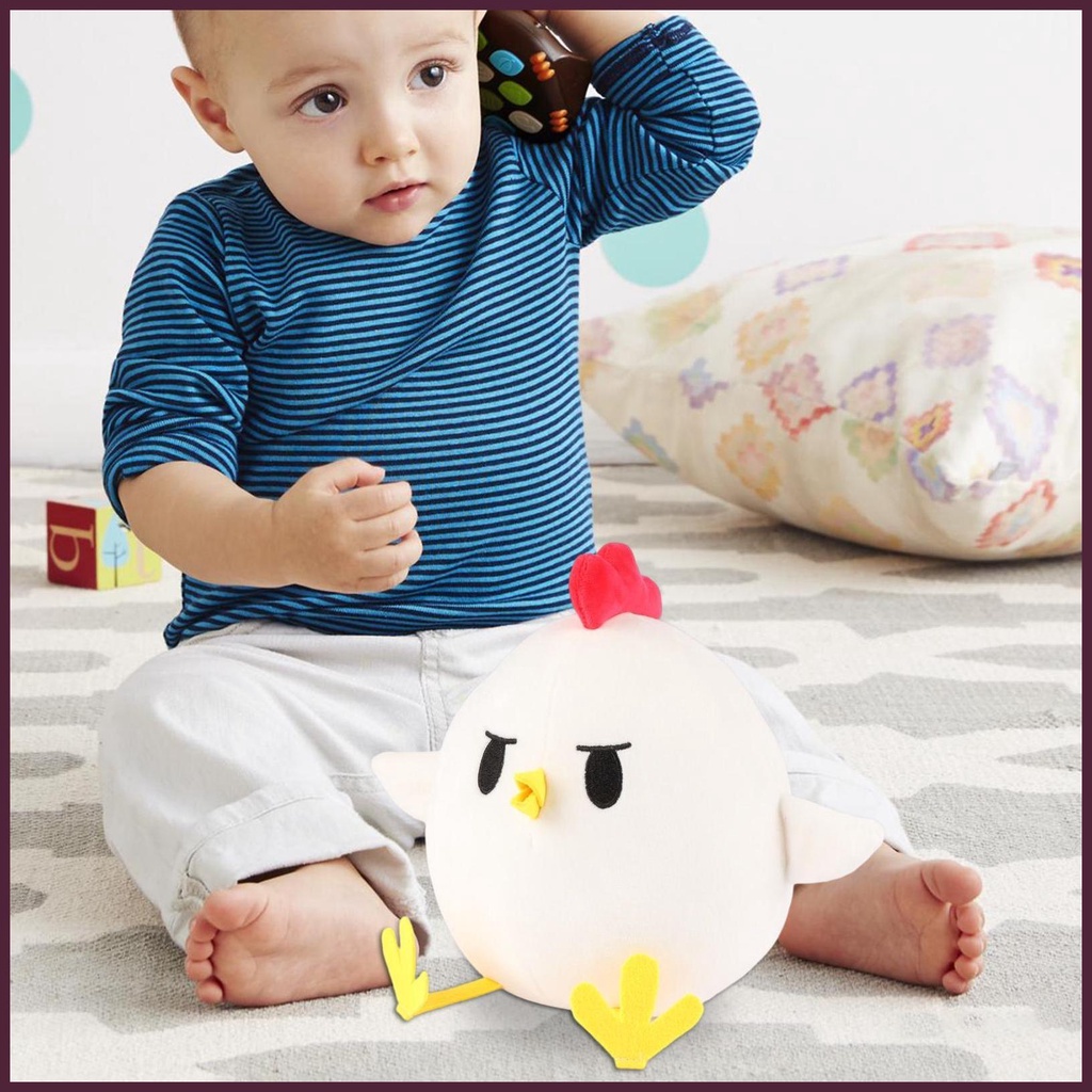 Gà Nhồi Bông 28cm Mềm Mại Trang Trí Phòng Trẻ Em