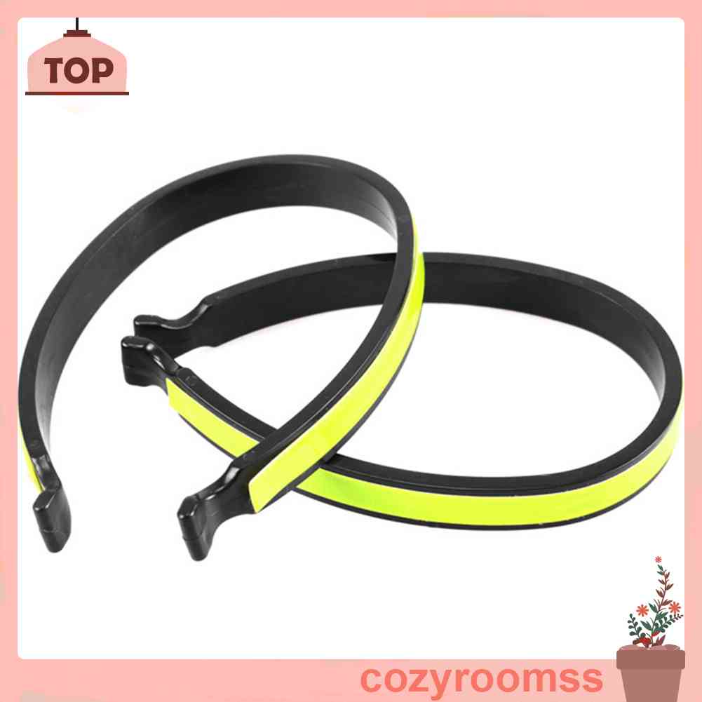 2 Dây Đai Phản Quang Đeo Mắt Cá Chân Có Thể Điều Chỉnh Cho Đạp Xe Ban Đêm