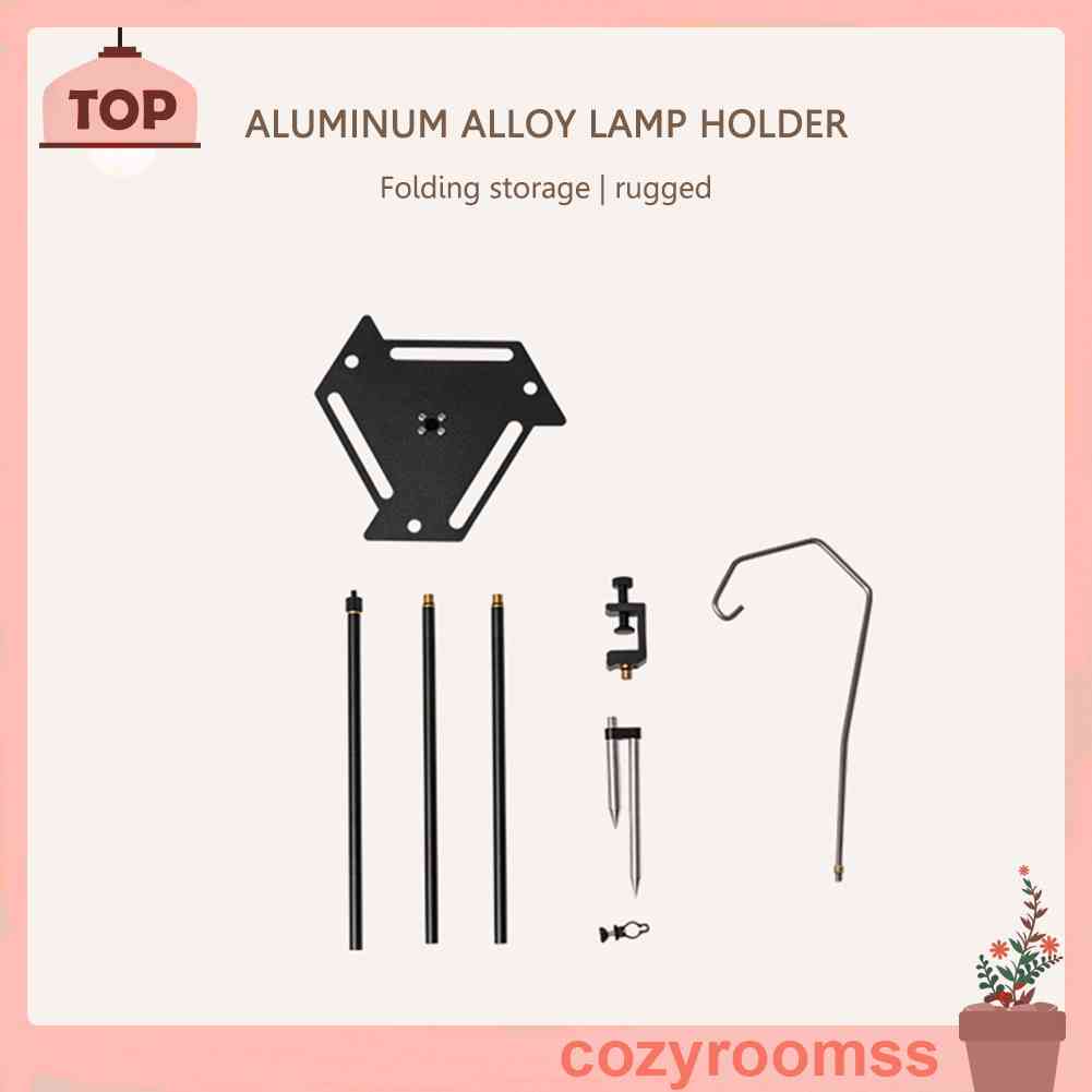 Giá Đỡ Đèn Cắm Trại / Nướng BBQ Mini Bằng Hợp Kim Nhôm Có Thể Gấp