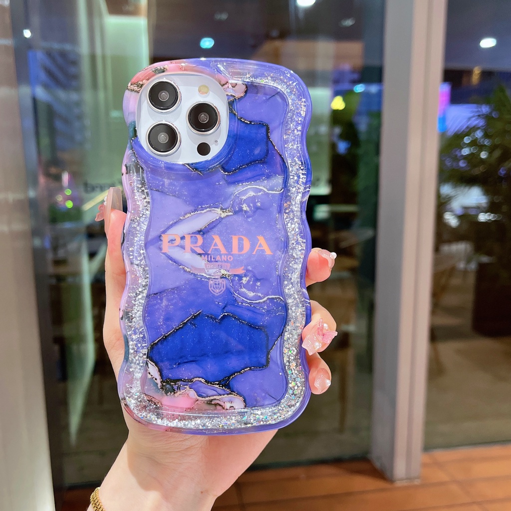 Ốp Điện Thoại TPU Mềm Trong Suốt Phối Kim Tuyến Nước Thời Trang Cho iPhone 12 13 14 Pro Max