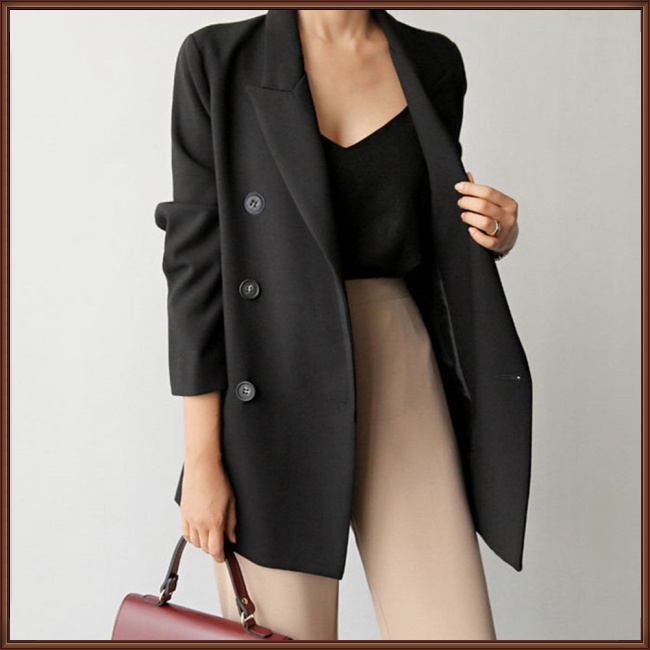 Áo Khoác Vest Tay Dài Màu Sắc Thời Trang Công Sở Cho Nữ