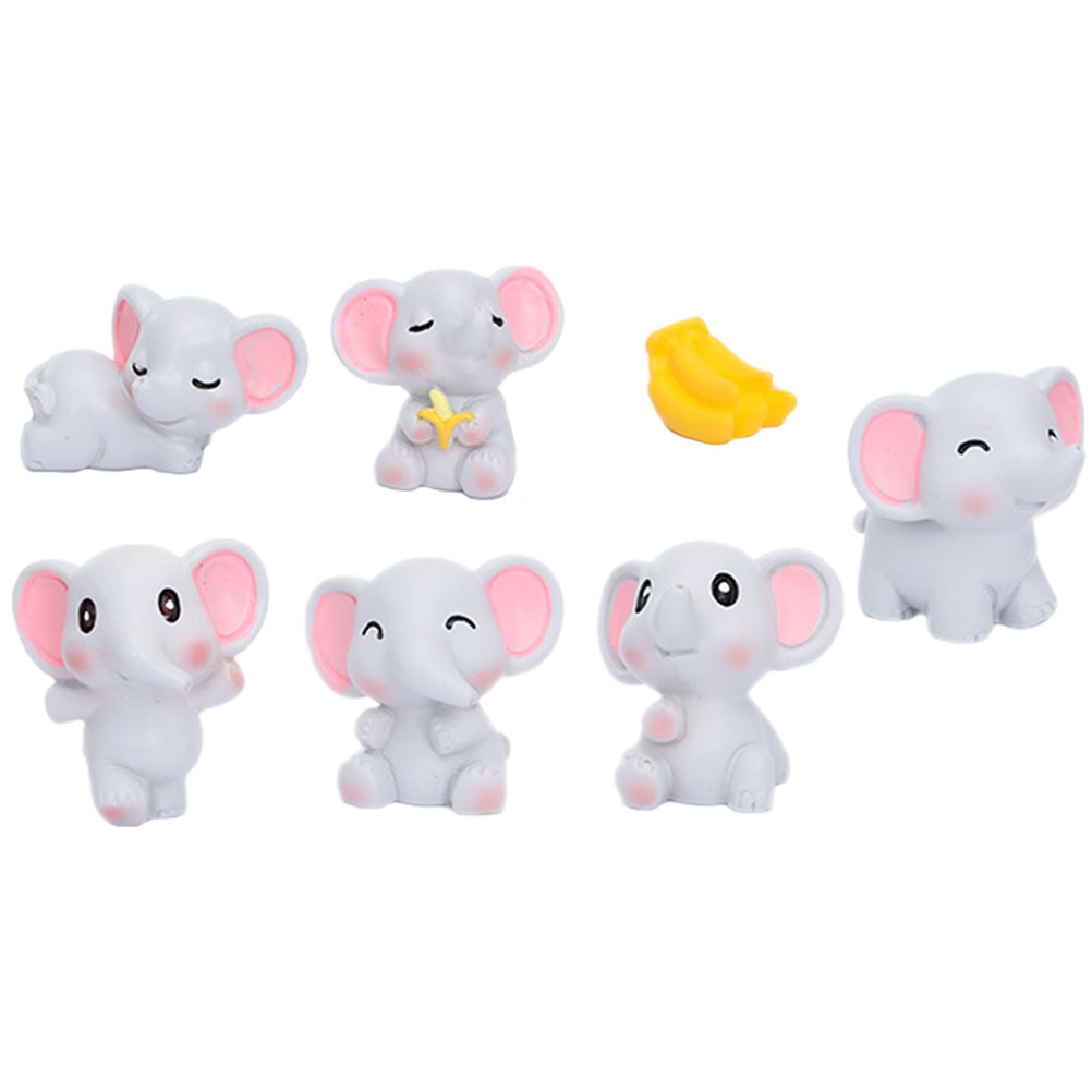Mô Hình Voi Đồ Chơi Bằng Nhựa Kích Thước 3.2X2.9X1.9CM