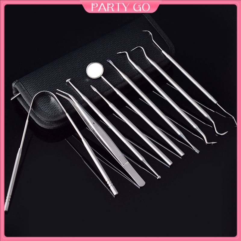 Bộ Dụng Cụ Chăm Sóc Răng Miệng Bằng Thép Không Gỉ Chất Lượng Cao