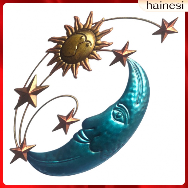 Biển Hiệu Treo Tường Trang Trí Hình Mặt Trăng Phong Cách Vintage