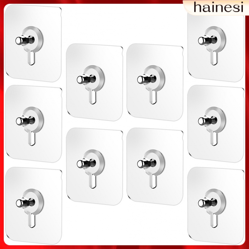 Set 10 Móc Treo Đồ Dán Tường Không Để Lại Dấu Vết