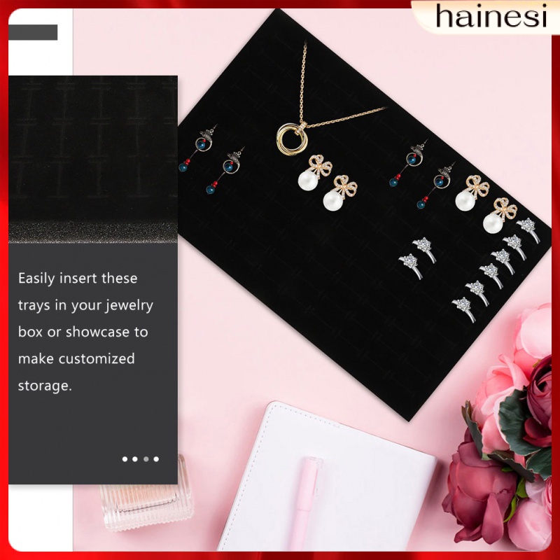 Set 2 Giá Đỡ Trưng Bày Bông Tai Bằng Xốp Tiện Dụng