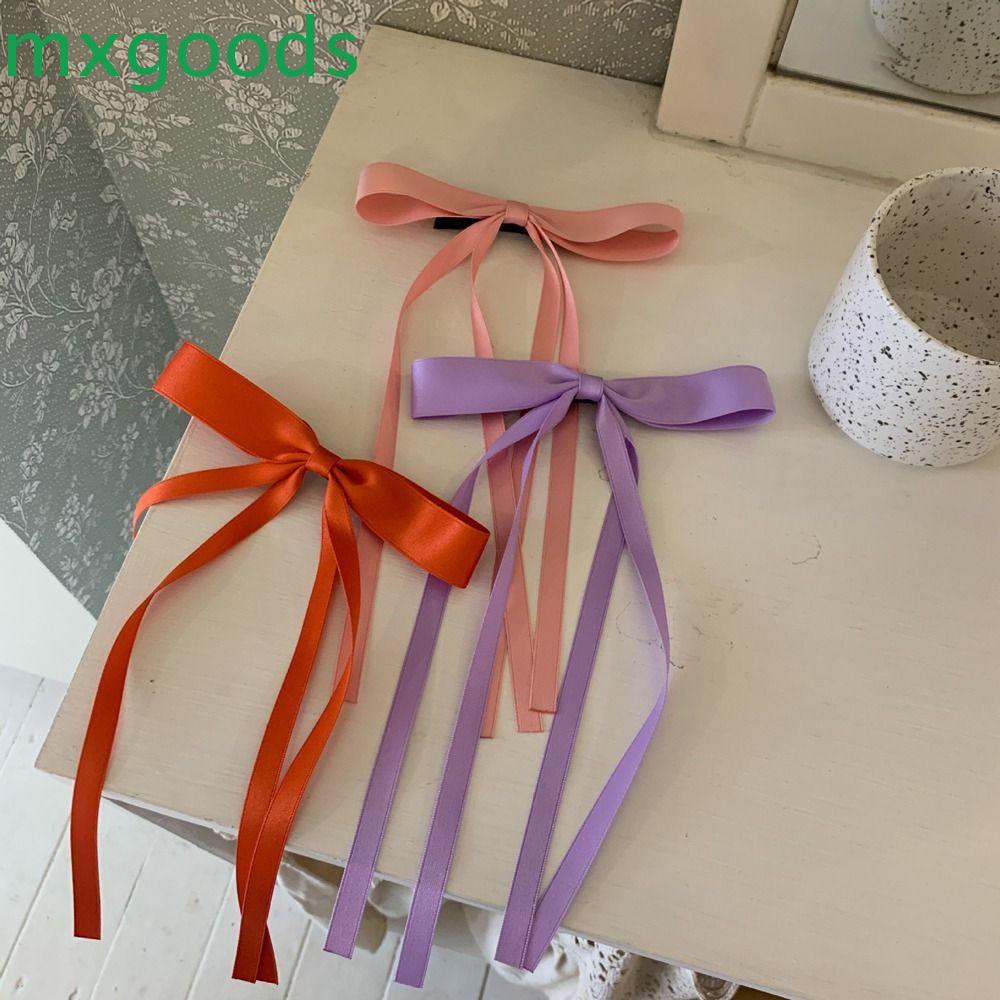 Kẹp Tóc Nơ Dài Phối Tua Rua Dễ Thương Cho Bé Gái