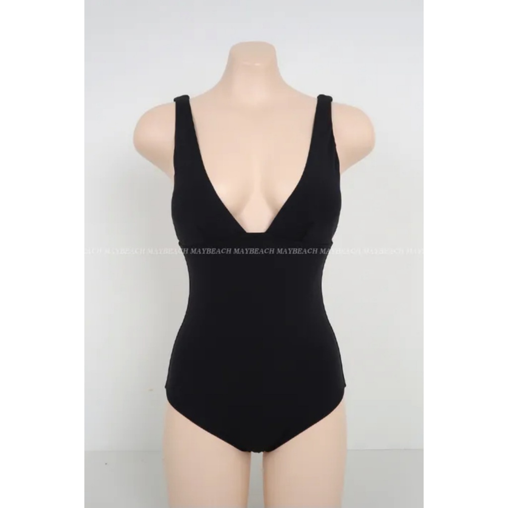 Áo Liền Quần Cổ Chữ V Màu Trơn Dáng Ôm Thời Trang Hàn Quốc Cho Nữ