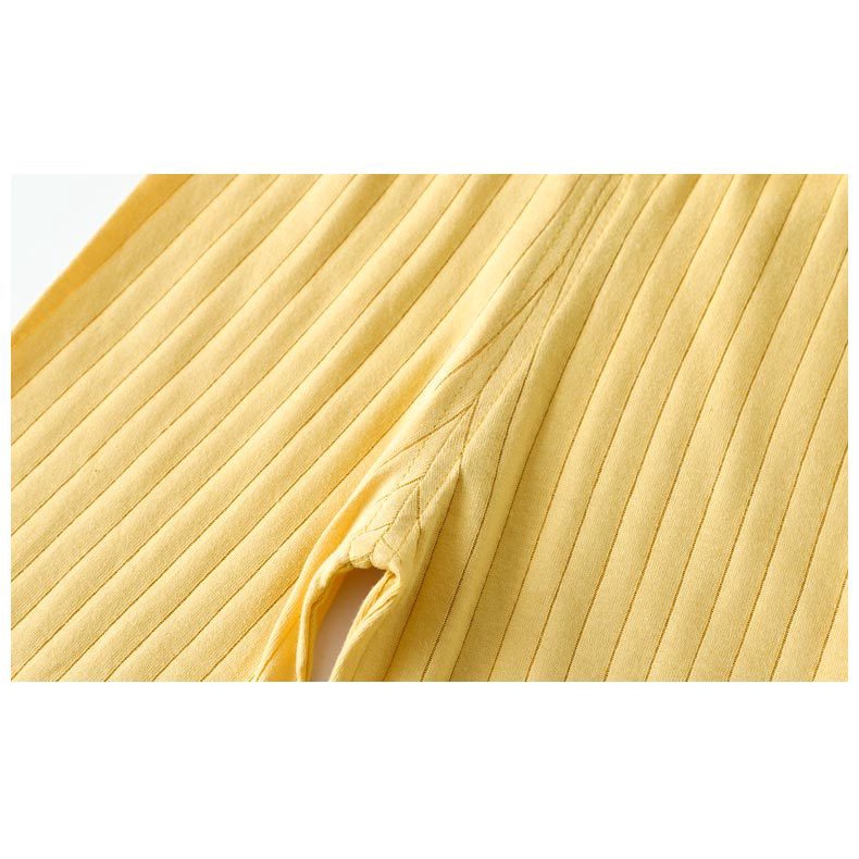 Bộ Đồ Ngủ Tay Dài Bằng Vải Cotton Mỏng Thoáng Khí Thời Trang Mùa Hè Dành Cho Trẻ Em 90-150cm