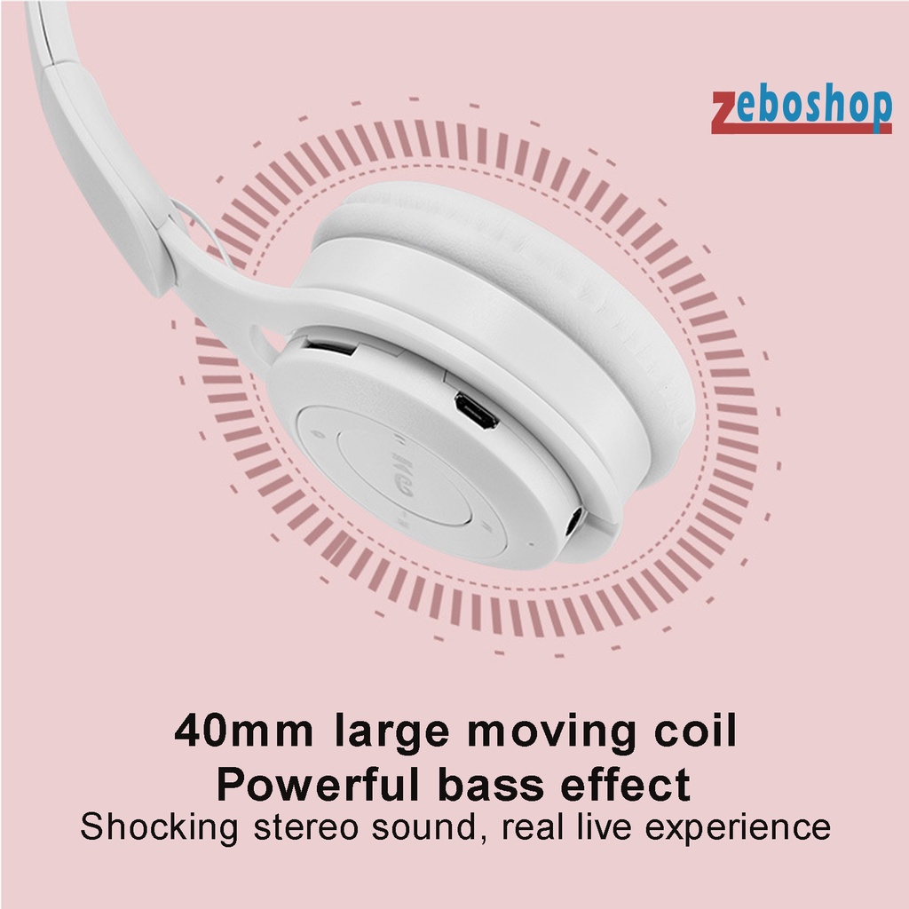Tai Nghe Chụp Tai zeboshop M6 Kết Nối Bluetooth Âm Thanh Hay