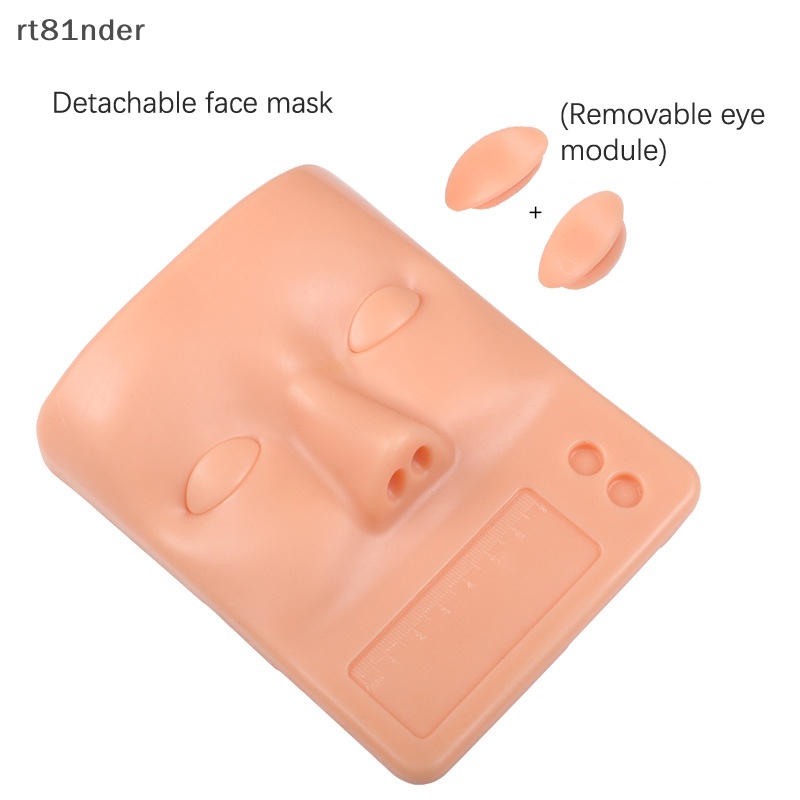 Rt Mô Hình Đầu Ma Nơ Canh Luyện Tập Nối Mi Bằng Silicone Có Thể Tháo Rời