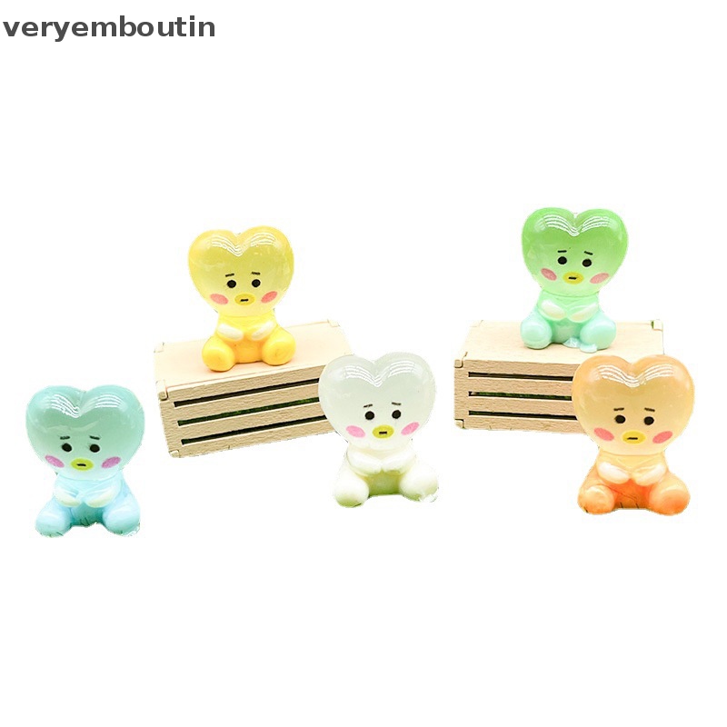 Bộ 2 Búp Bê Người Ngoài Hành Tinh Bằng Nhựa Resin Phát Quang Dễ Thương Trang Trí Ốp Điện Thoại / Kẹp Tóc DIY