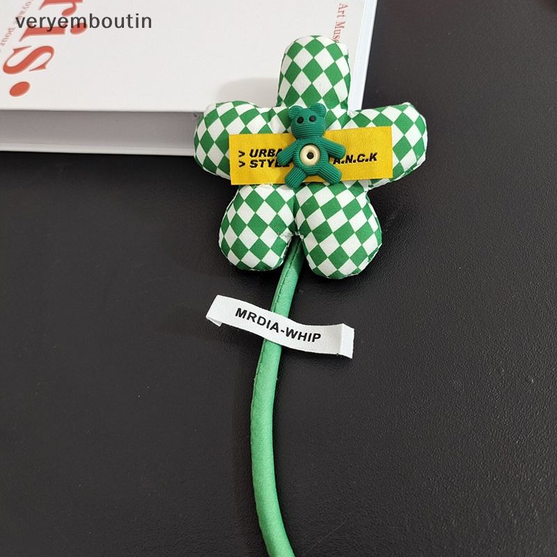 Ghim Cài Áo Hình Gấu Bông Hoa Trà Ba Chiều Bằng Vải Cotton Thời Trang Ngọt Ngào Cho Nữ n