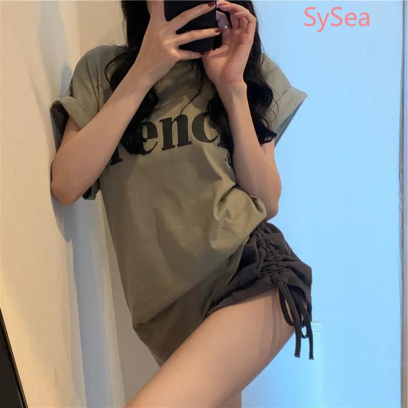 Áo Thun Nữ Ngắn Tay Cổ Tròn Thời Trang Hàn