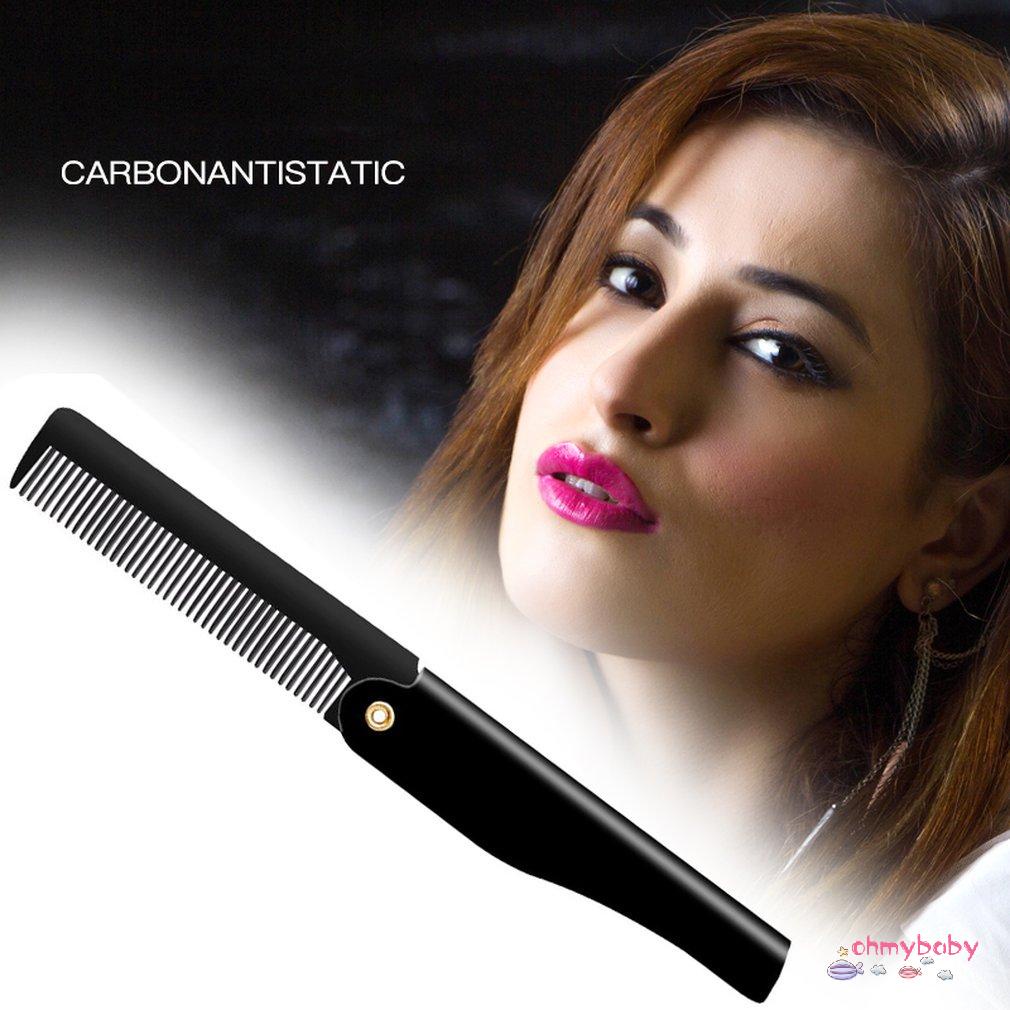 [InStock] Nam Tóc Chuyên Nghiệp Chải Handmade Gấp Kẹp Có Thể Gập Lại Di Động Du Lịch Ria Mép Râu Lược Dụng Cụ Làm [Z/6]