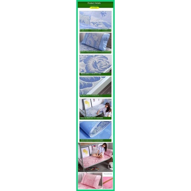 Thảm Mây Lụa Lạnh Thoáng Khí Chống Nhăn Gấp Gọn Đơn Giản Dễ Rửa jiwvn Jwvn