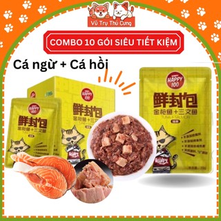 Combo 10 gói Pate Wanpy Happy 100 cho Mèo