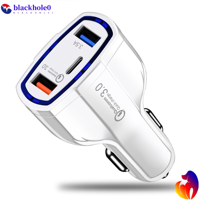 Tẩu Sạc Nhanh BH Qc3.0 3 Cổng USB Type-c Cho Xe Hơi