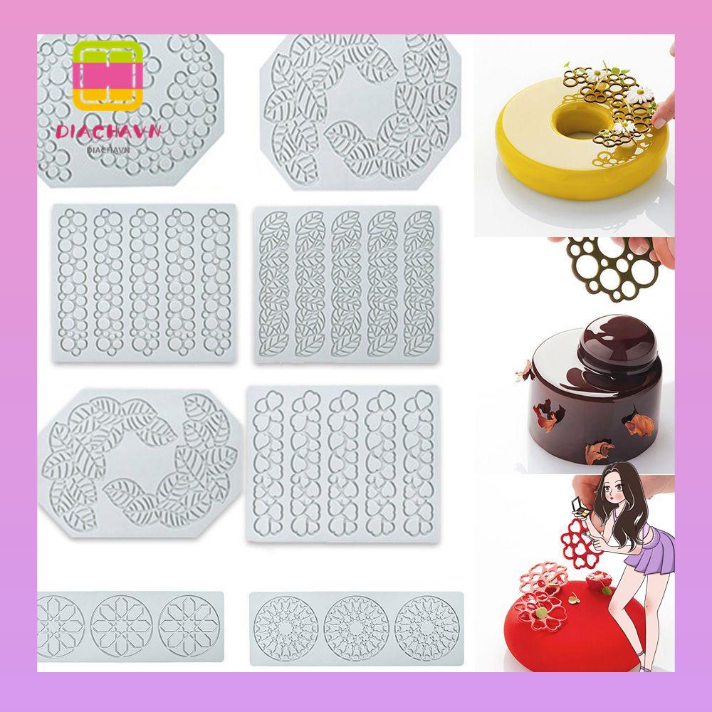 Khuôn Làm Bánh / Sô Cô La Hình Chiếc Lá Phối Ren Độc Đáo Tiện Dụng Cho Nhà Bếp