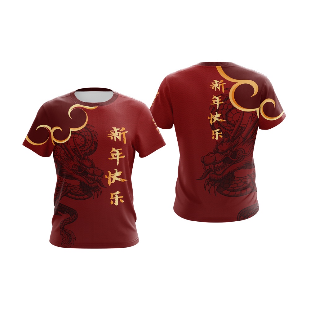 2023 cny t-shirt wealth dragon rabbit year customize family tee women slim fit junior / kids chinese new year t-shirt