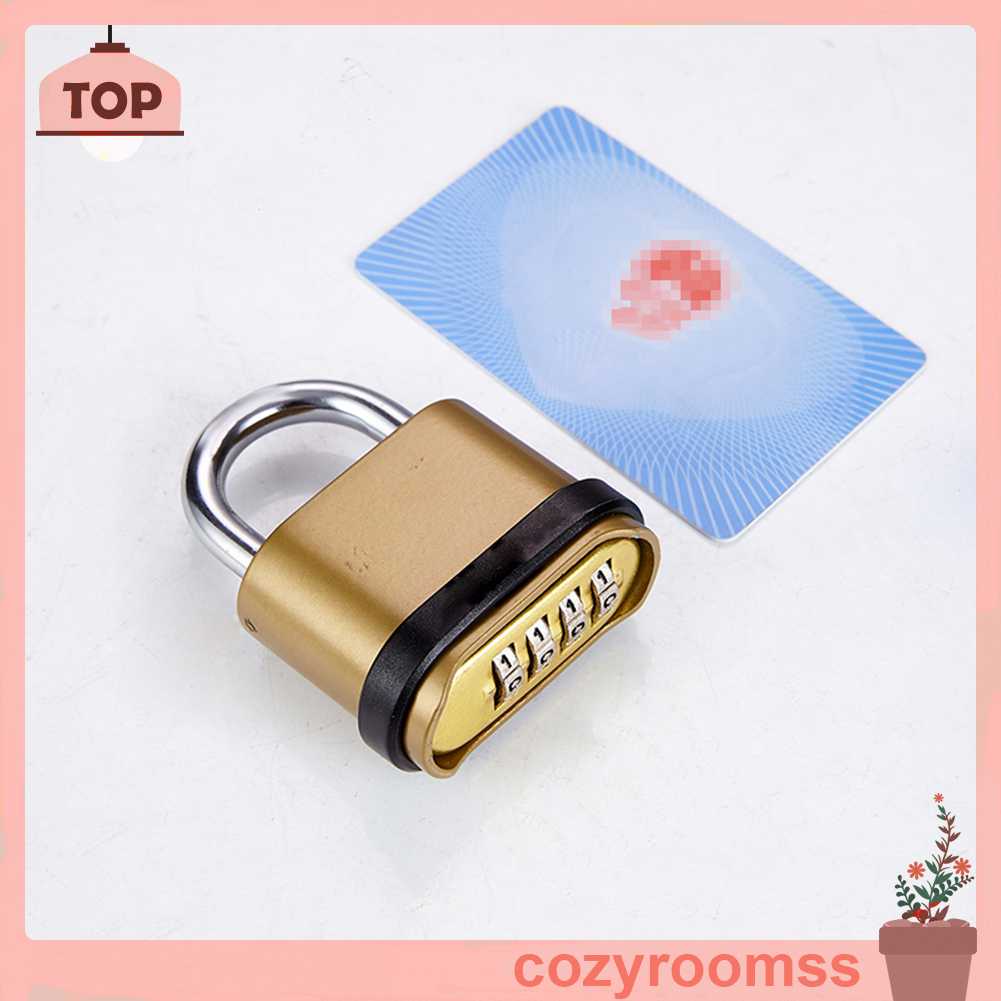 Khóa Bằng Đồng Thau Bốn Số Chống Thấm Nước Cho Túi Du Lịch