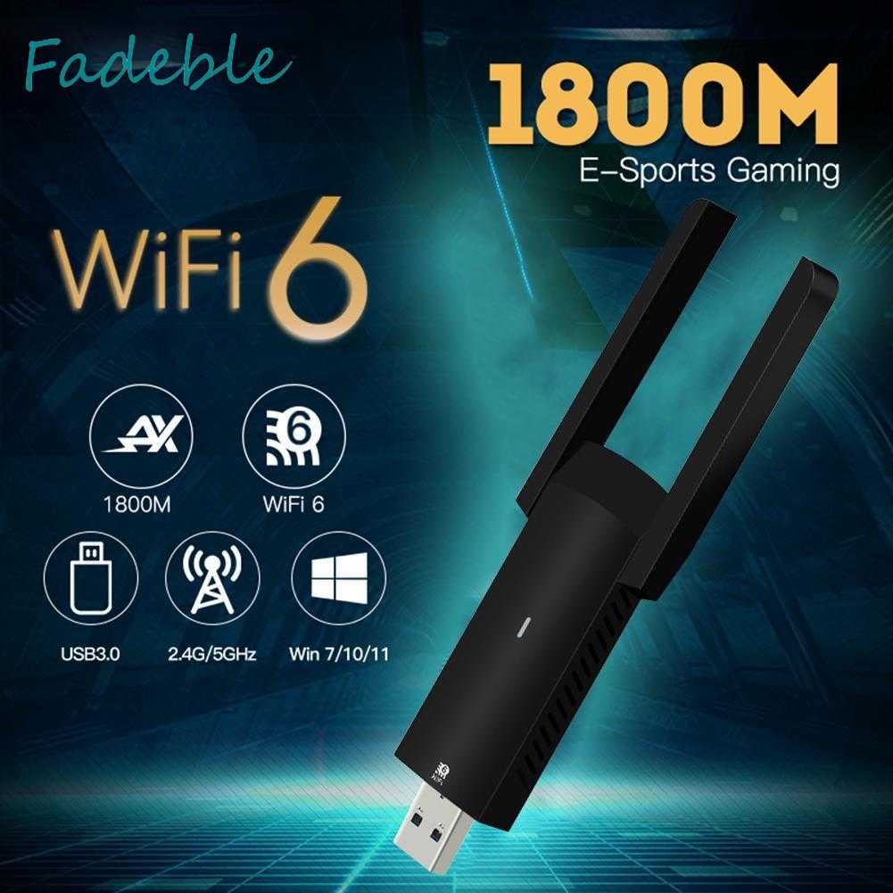Thẻ Mạng WiFi 6 Cổng Usb 3.0 FU-AX1800 1800Mbps 2.4G / 5G Cho Máy Tính