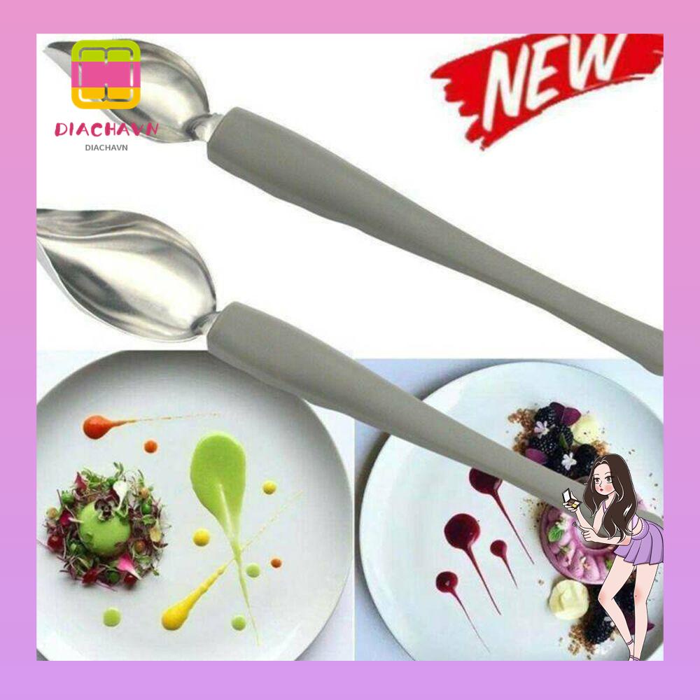 Muỗng Vẽ Trang Trí Đồ Tráng Miệng Bằng Thép Không Gỉ