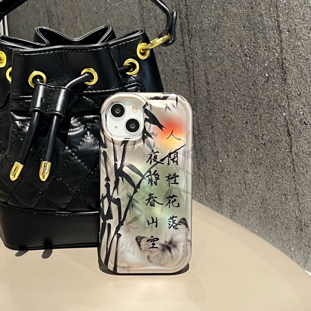 Ốp Điện Thoại TPU Chống Sốc In Hình Vẽ Cây Tre Dành Cho Apple IPhone 14 13 12 11 Pro Max