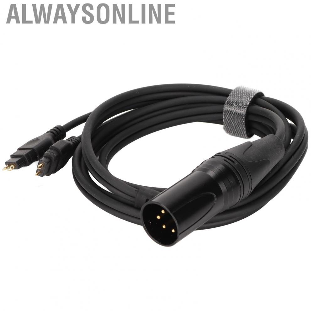Alwaysonline HD650/600/580/660S/58X/565/545/535 Headphone Cable 4 Pin XLR Male