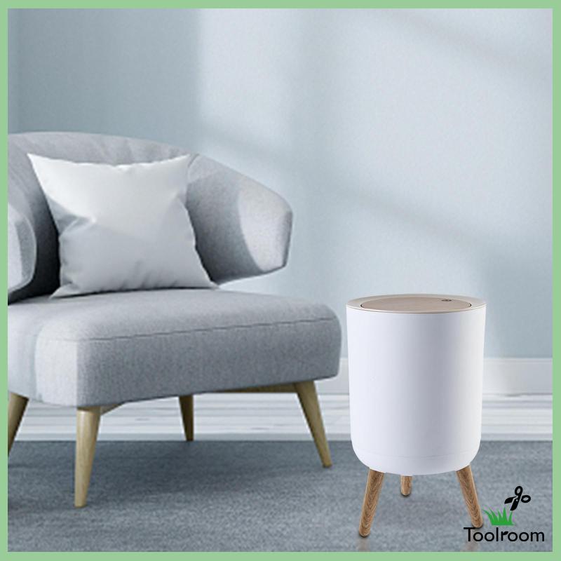 Thùng Rác Tròn Nắp Nhấn Cao Thời Trang Đa Ứng Dụng