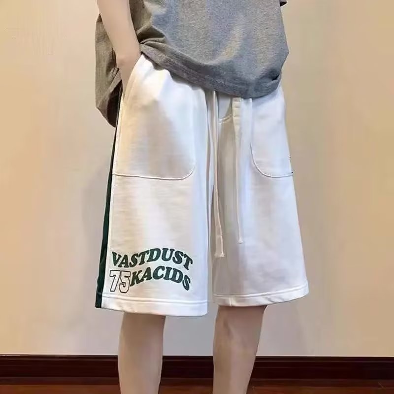 Quần Short Bóng Rổ 6 Điểm Vải Lụa Lạnh Mỏng Cao Cấp Màu Xanh Lá Đậm Phong Cách Mỹ Cỡ Lớn Thời Trang Mùa Hè Cho Nam # 7-Po