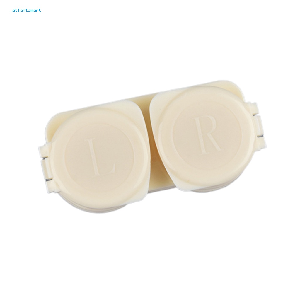 Túi Đựng Đồ Dùng Cao Cấp Tiện Dụng| 1 Bộ Hộp Đựng Kính Áp Tròng Có Nắp Trượt Chống Ẩm Kèm Nhíp Gắp Thiết Kế Tối Giản Dành Cho Trang Điểm