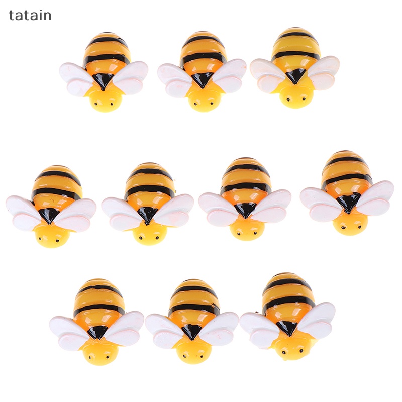 Set 10 Chú Ong Bằng Nhựa Resin Trang Trí Sổ Tay DIY