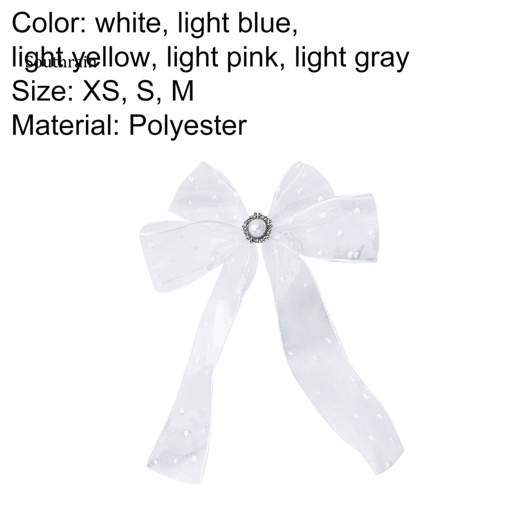 Khăn Choàng Cổ Bằng Polyester Thiết Kế Thắt Nơ Trang Trí Đẹp Mắt Dành Cho Cún Cưng