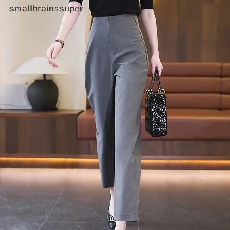 Quần Chiffon Ống Rộng Lưng Cao Xếp Ly Phong Cách Hàn Quốc Thời Trang Xuân Hè Cho Nữ