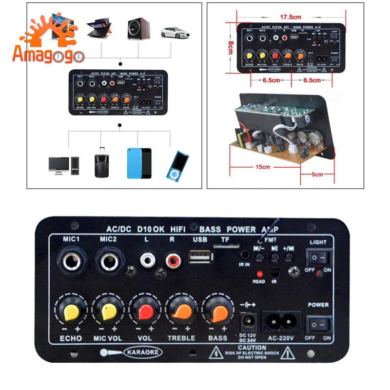 Mô đun khuếch đại âm thanh amagogo Mono AMP Bluetooth 4.2 120W 220V / 12V / 24V
