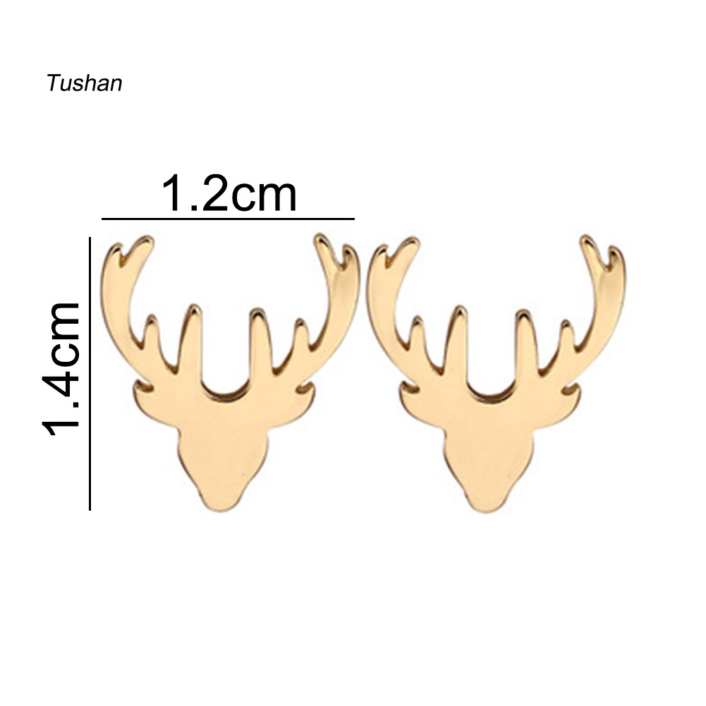 Khuyên Tai Hình Sừng Hươu Dễ Thương Dành Cho Nữ