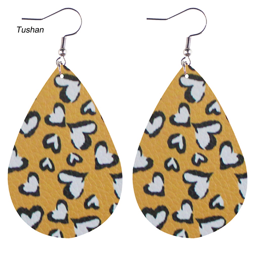 Set 8 Cặp Khuyên Tai Nữ Giả Da Thời Trang