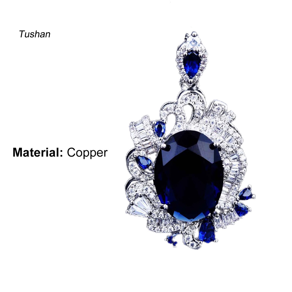 Bộ Trang Sức Vòng cổ / Bông Tai Đính Đá Tự Nhiên Thiết Kế Nhẹ Nhàng Tinh Tế Cho Nữ