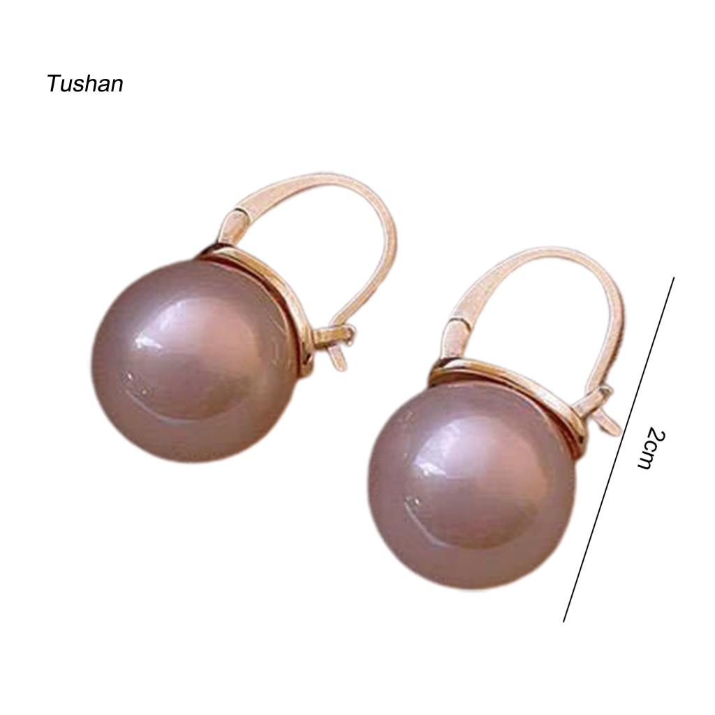 [Ts] 1 Đôi Bông Tai Đính Ngọc Trai Giả Tinh Tế Bắt Mắt Thích Hợp Cho Hoạt Động Ngoài Trời