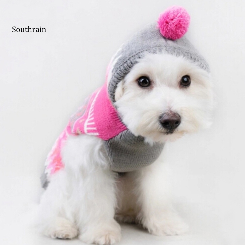 Áo Sweater Chui Đầu Thiết Kế Hai Ống Chân Giữ Ấm In Họa Tiết Thời Trang Mùa Thu Cho Cún Cưng