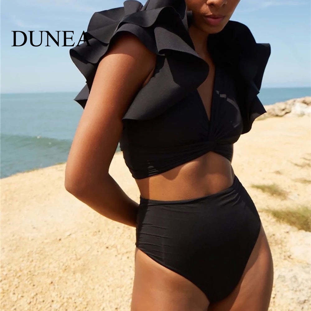 DUNEA Đầm Voan Mặc Ngoài Bikini Đi Biển Dành Cho Nữ