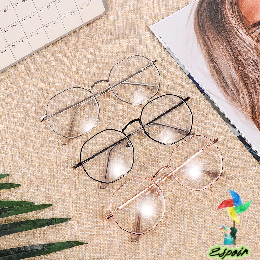 Mắt Kính Siêu Nhẹ Bằng Resin Hình Đa Giác ESPO Myopia Thời Trang