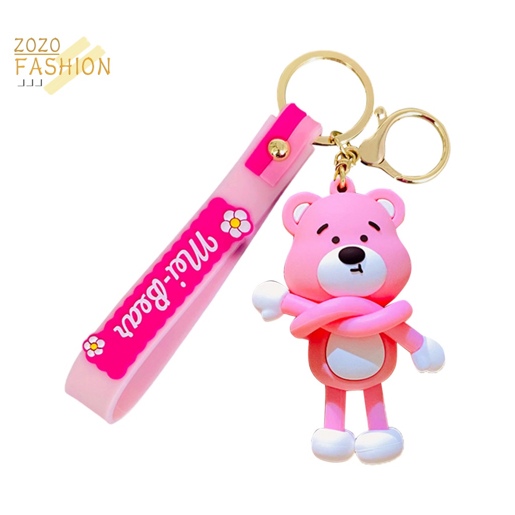 Móc Chìa Khóa Hình Chú Gấu / Quả Mọng Thân Thiện Với Môi Trường